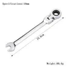 6-24mm Movable Head Ratchet Wrench Double Head Dual-Use plum Blossom Open Mirror Wrench Hardware Tools Automotive Tools Hand Too