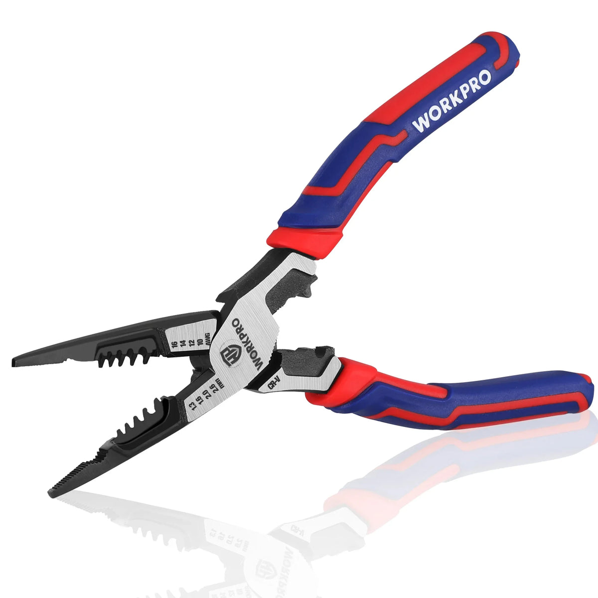 WORKPRO Multifunctional Needle Nose Pliers Universal Wire Cutters Diagonal Pliers for Electrician Hardware Tools