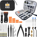 36Pcs 3D Printer Tools Kit with Storage Case, Scrapers Deburring Tool Files Brushes Hand Drill Tweezers for Bambu Lab Ender Kobr