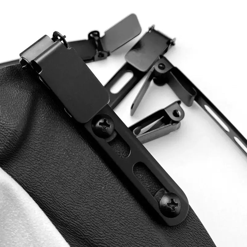Quick Release Belt Clip Tactical Waist Clip Knife Sheath Clamp Screw Washer Set Stainless Steel HOMEFISH DIY Hardware