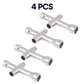 4 in 1 3D Printer Nozzle Tool M2 M2.5 M3 M4 Screw Nut Hexagonal Cross Wrench For E3D V5 V6 Bambu X1 P1 A1 Nozzle Mini Spanner