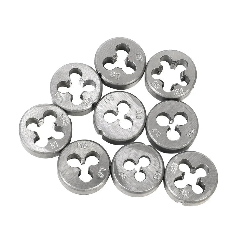 12/20PCS Hand Tap and Die Set M3-M12 Screw Thread Plugs Straight Taper Reamer Tools Hardware Tool Portable Universal